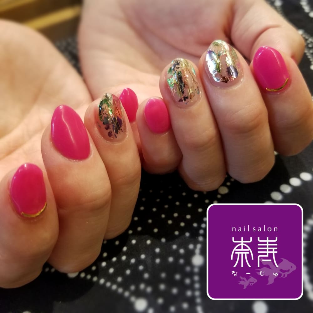 夏ネイル ビビッドネイル 奈寿 ナージュ のネイルデザイン ネイル まつげサロンを予約するなら楽天ビューティ