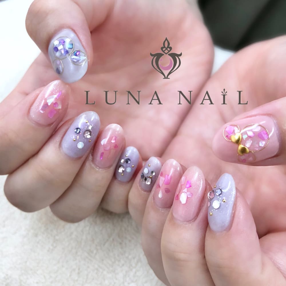 梅雨イロ シェルネイル Luna Nail ルナネイル のネイルデザイン ネイル まつげサロンを予約するなら楽天ビューティ