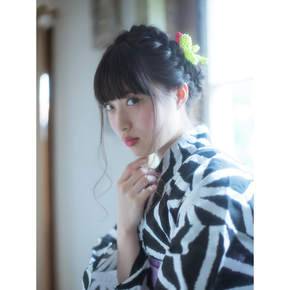 浴衣編み込みアレンジ Hair Make Passage 仙川店 パッセージ のヘアスタイル 美容院 美容室を予約するなら楽天ビューティ