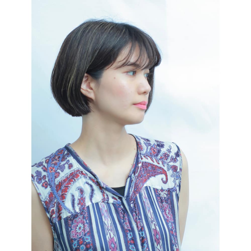 ボブ シルクハイライト L Arte 中目黒 ラルテ ナカメグロ のヘアスタイル 美容院 美容室を予約するなら楽天ビューティ