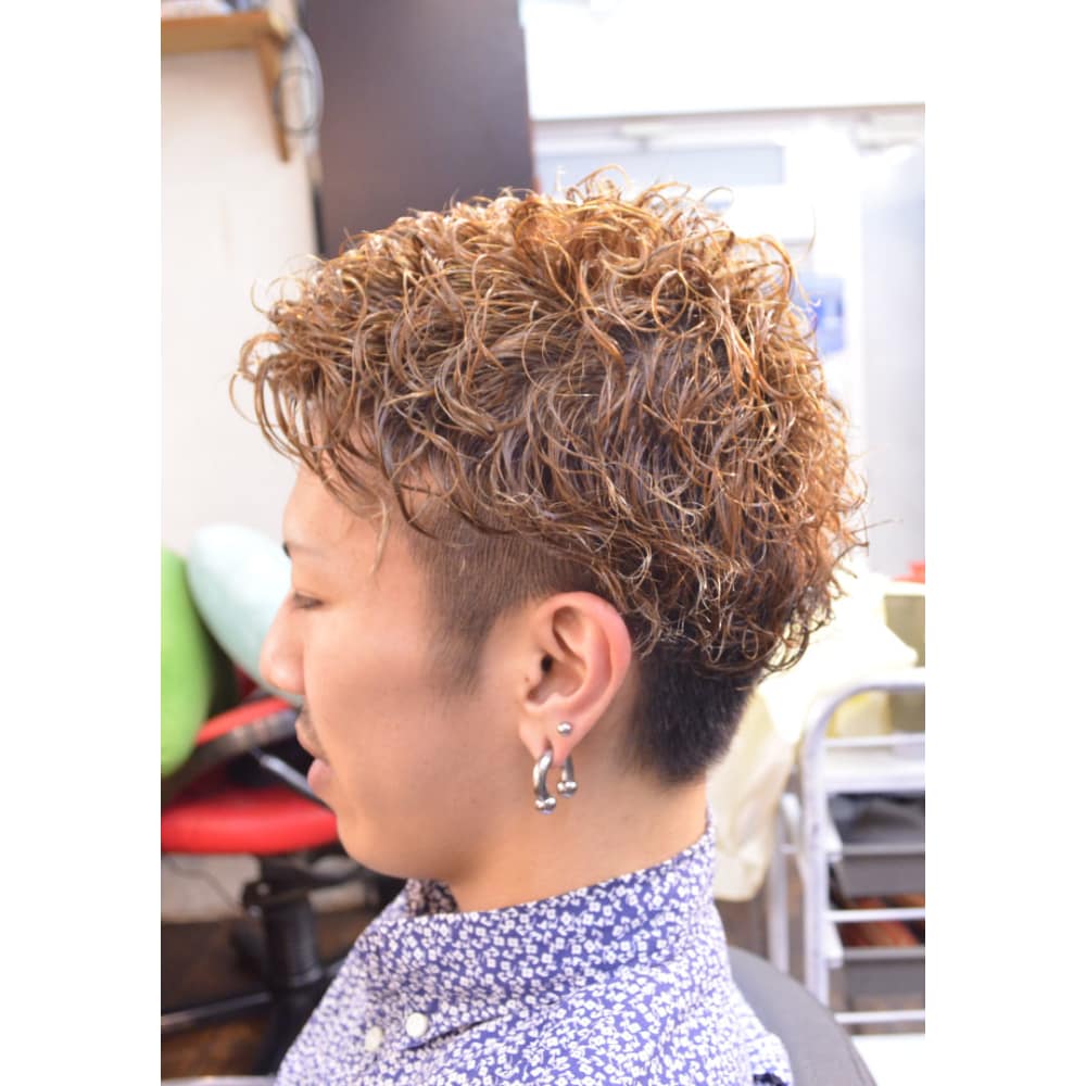 最高ハード パーマ メンズ 自由 髪型 コレクション