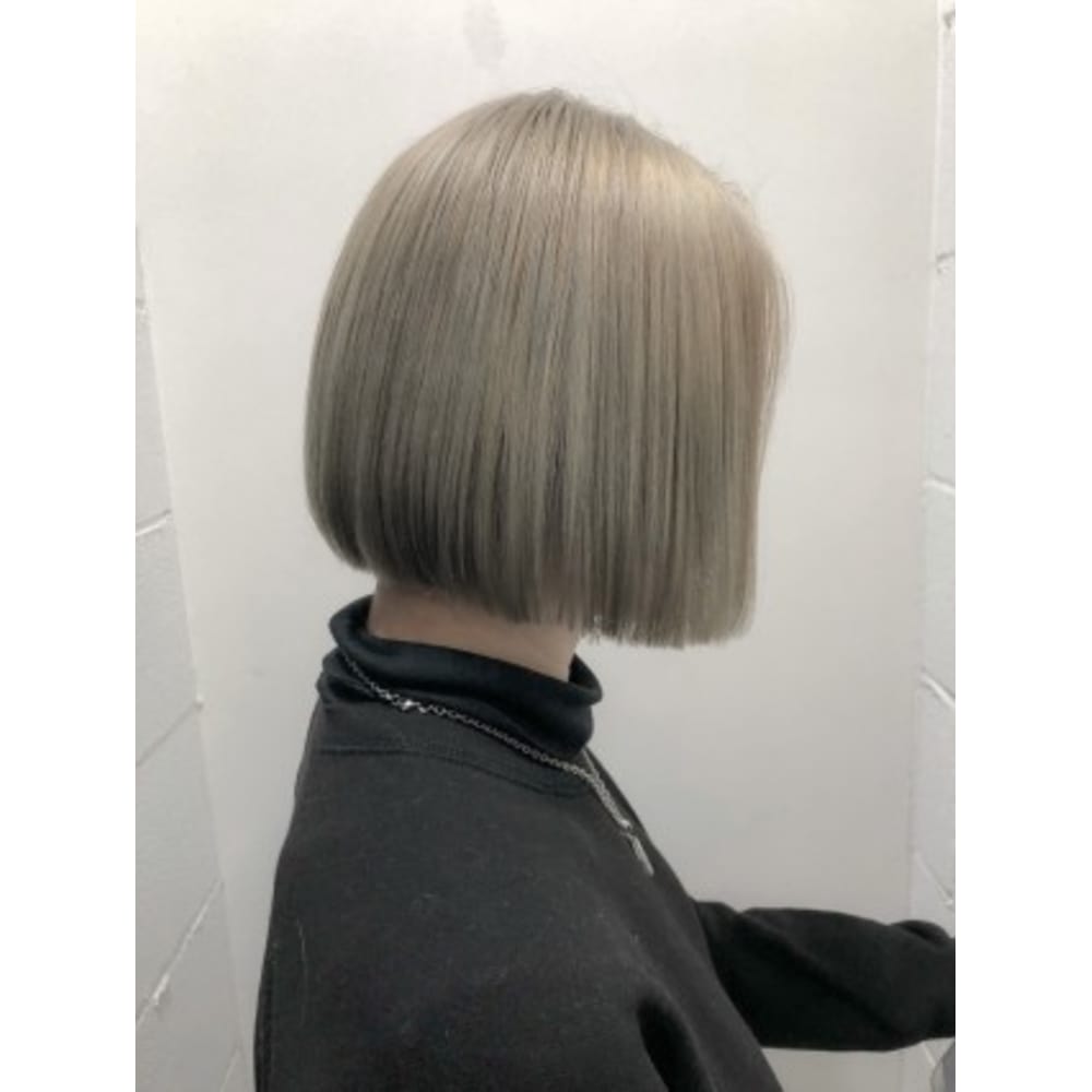 Oreo Coco ハイトーンベージュボブ ワンレン Oreo Coco オレオ ココ のヘアスタイル 美容院 美容室を予約するなら楽天ビューティ