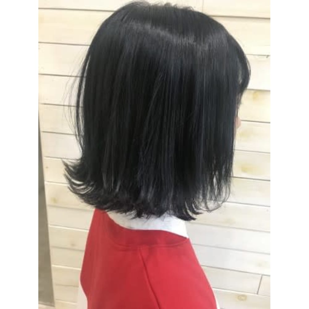 黒染めするならブルーブラック Luck 辻堂 ラックツジドウ のヘアスタイル 美容院 美容室を予約するなら楽天ビューティ