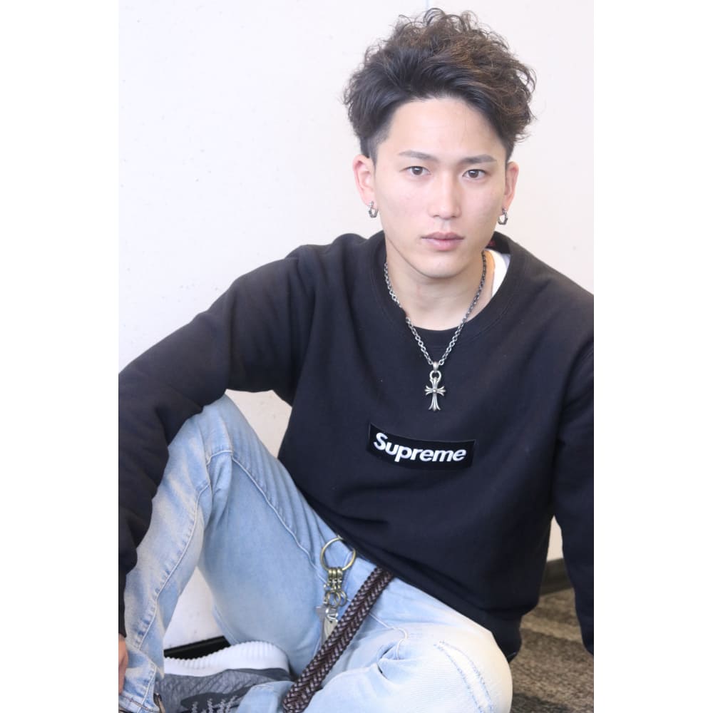 お洒落な無造作パーマ アップバング2ブロ Trico 梅田店 トリコ のヘアスタイル 美容院 美容室を予約するなら楽天ビューティ
