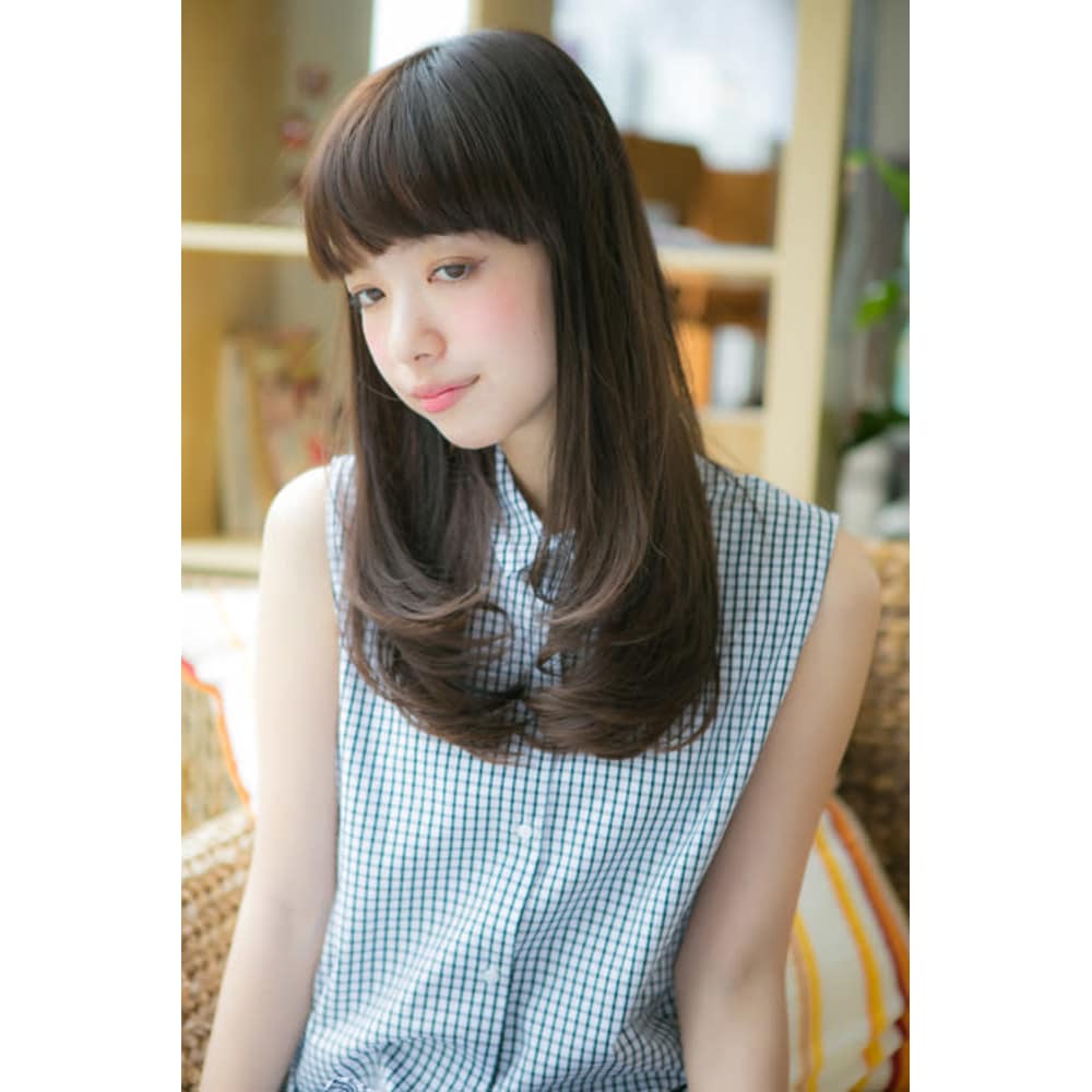 藤田ニコル風 ワンカールロング Qualis 上板橋店 クオリスカミイタバシテン のヘアスタイル 美容院 美容室を予約するなら楽天ビューティ