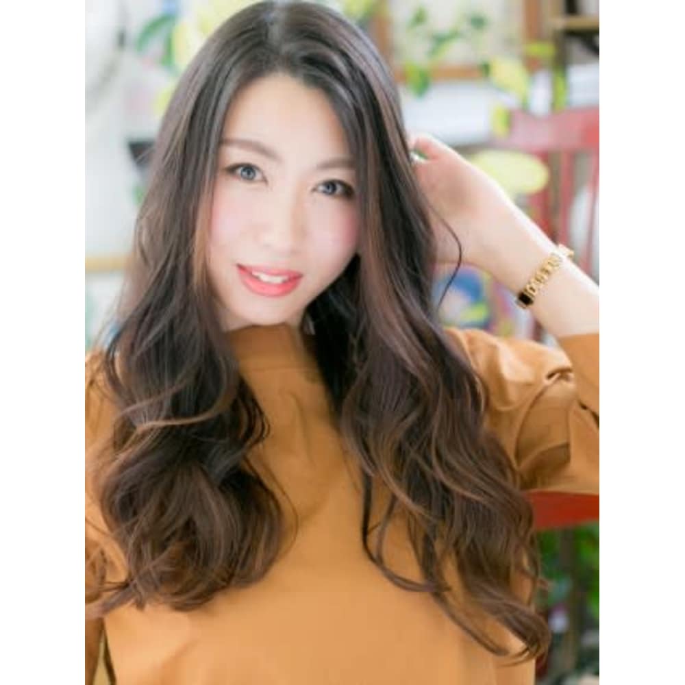 かきあげバングがアシンメトリーロング Cover Hair Bliss 北浦和西口