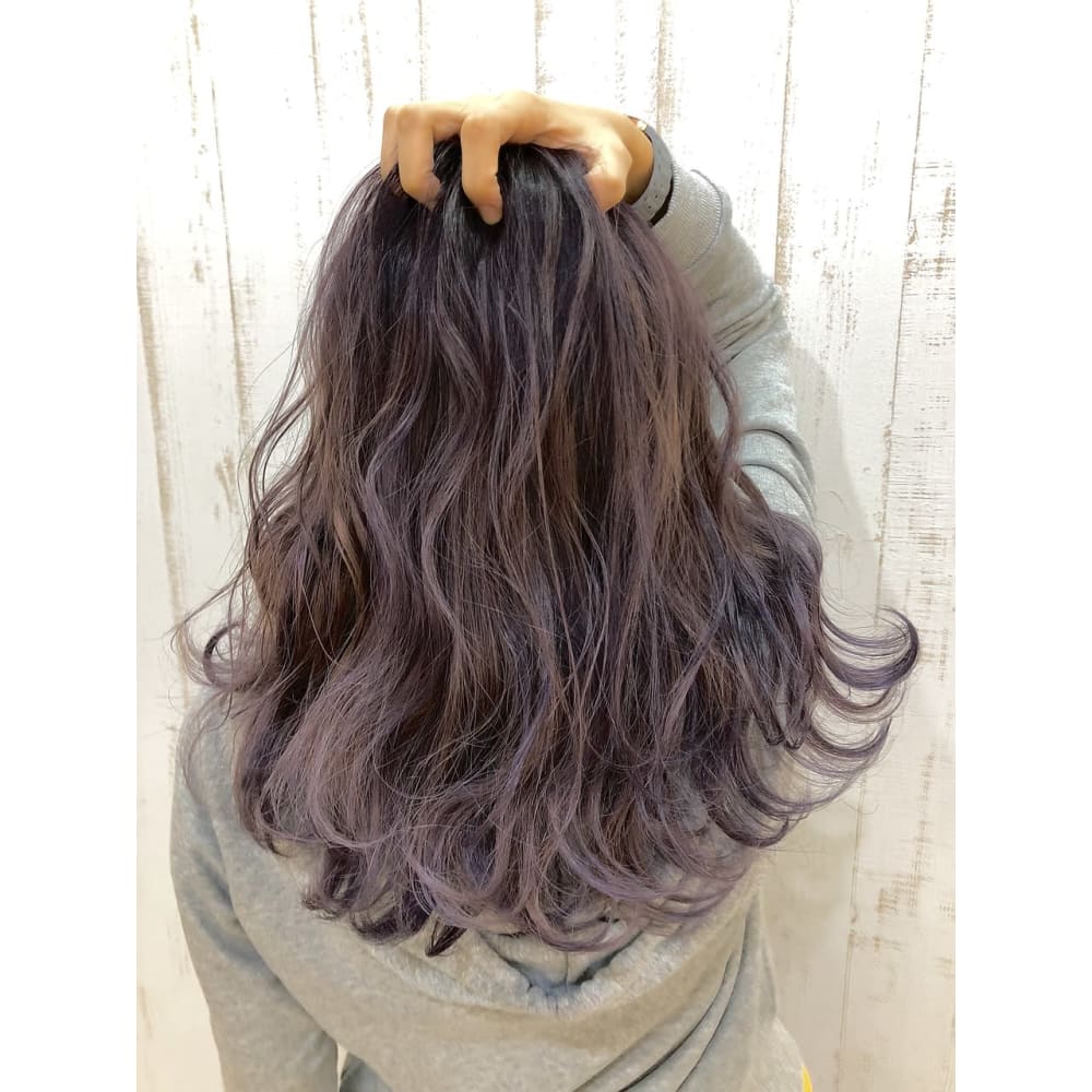 パープルグラデーション Tetote テトテ のヘアスタイル 美容院 美容室を予約するなら楽天ビューティ