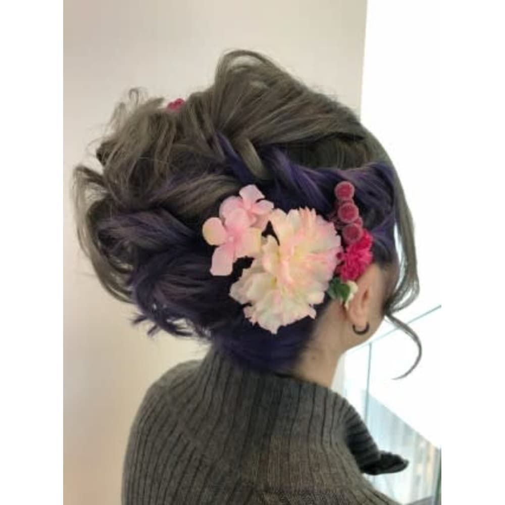 成人式前撮りヘア Emu International 春日部本店 エムインターナショナル のヘアスタイル 美容院 美容室を予約するなら楽天ビューティ