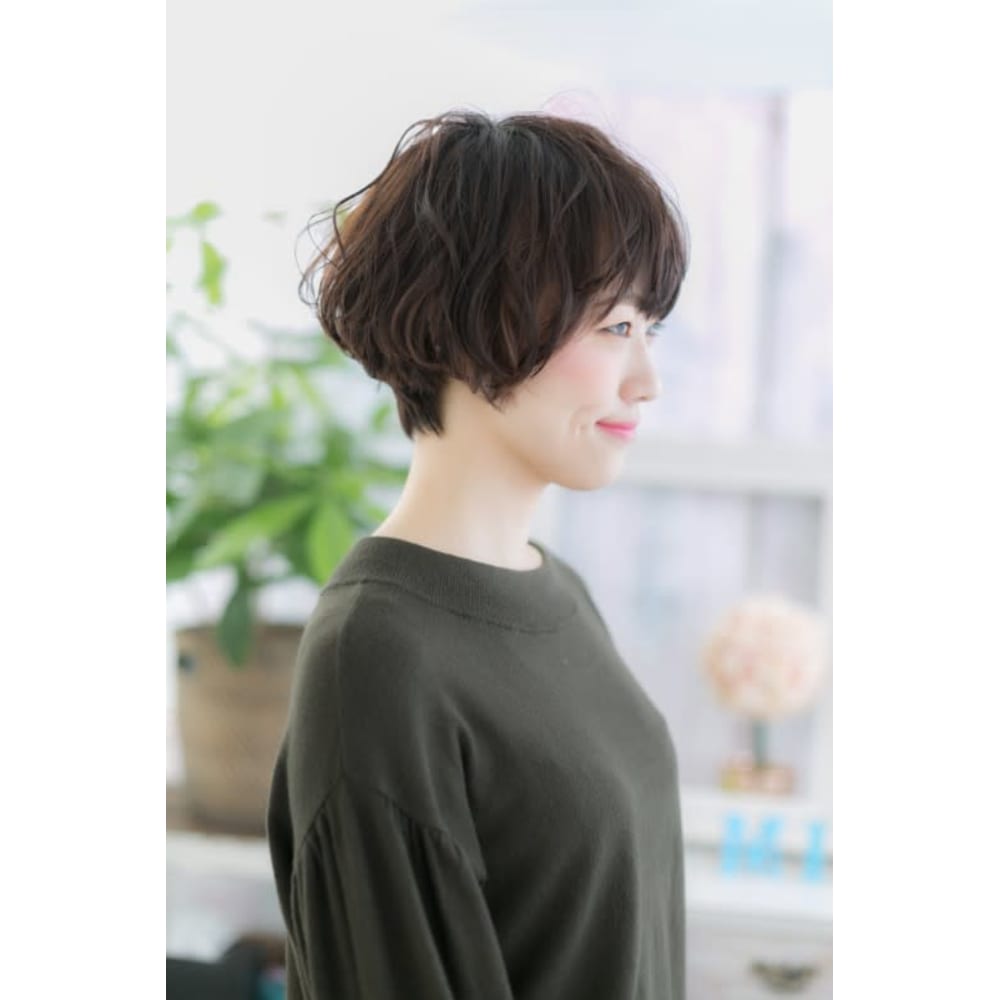 ダークトーンで引き締め 小顔バルーンボブ Miq 日暮里店 ミック のヘアスタイル 美容院 美容室を予約するなら楽天ビューティ