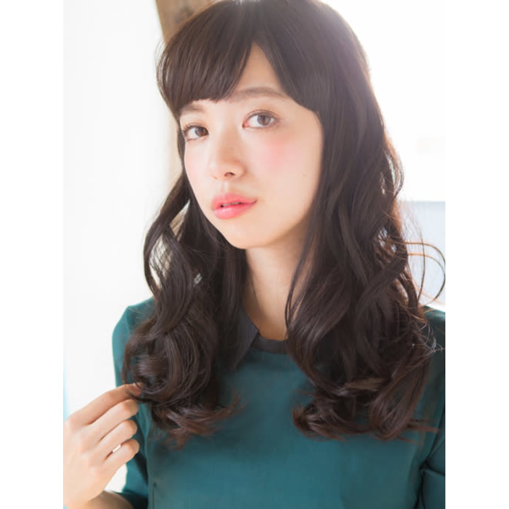 小松奈菜風 モーヴカラー大人可愛い巻き髪ヘア Qualis 上板橋店