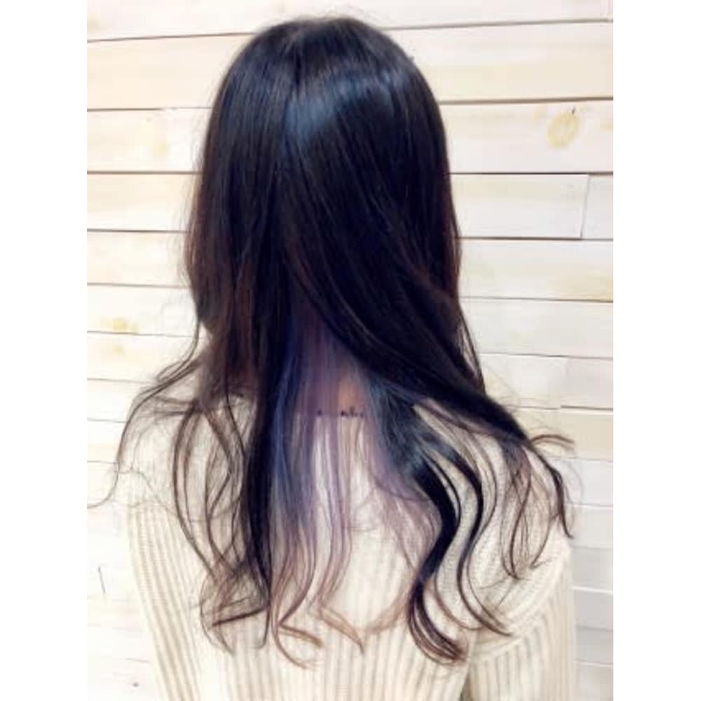 パープルインナーカラー Luck 辻堂 ラックツジドウ のヘアスタイル 美容院 美容室を予約するなら楽天ビューティ