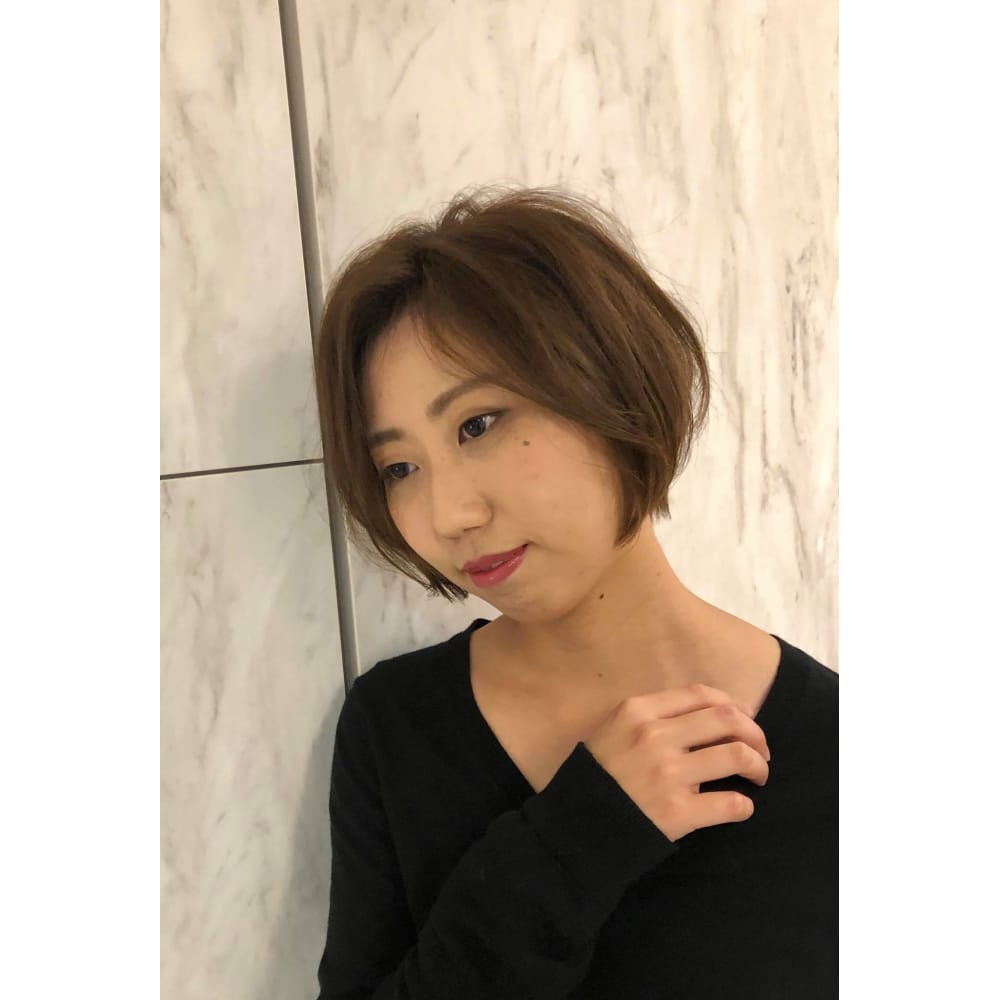 前髪を作らないボブがクールで大人可愛い Hair Make Opsis オプシス のヘアスタイル 美容院 美容室を予約するなら楽天ビューティ