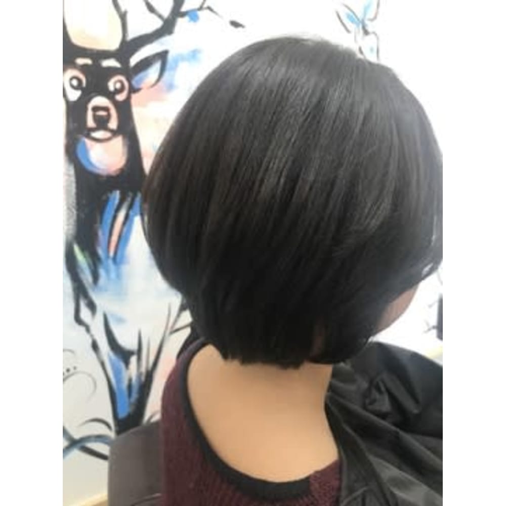 襟足スッキリショートボブ 髪質改善ヘアエステサロン Andante 名取 襟足スッキリショートボブ 髪質改善ヘアエステサロン Andante 名取
