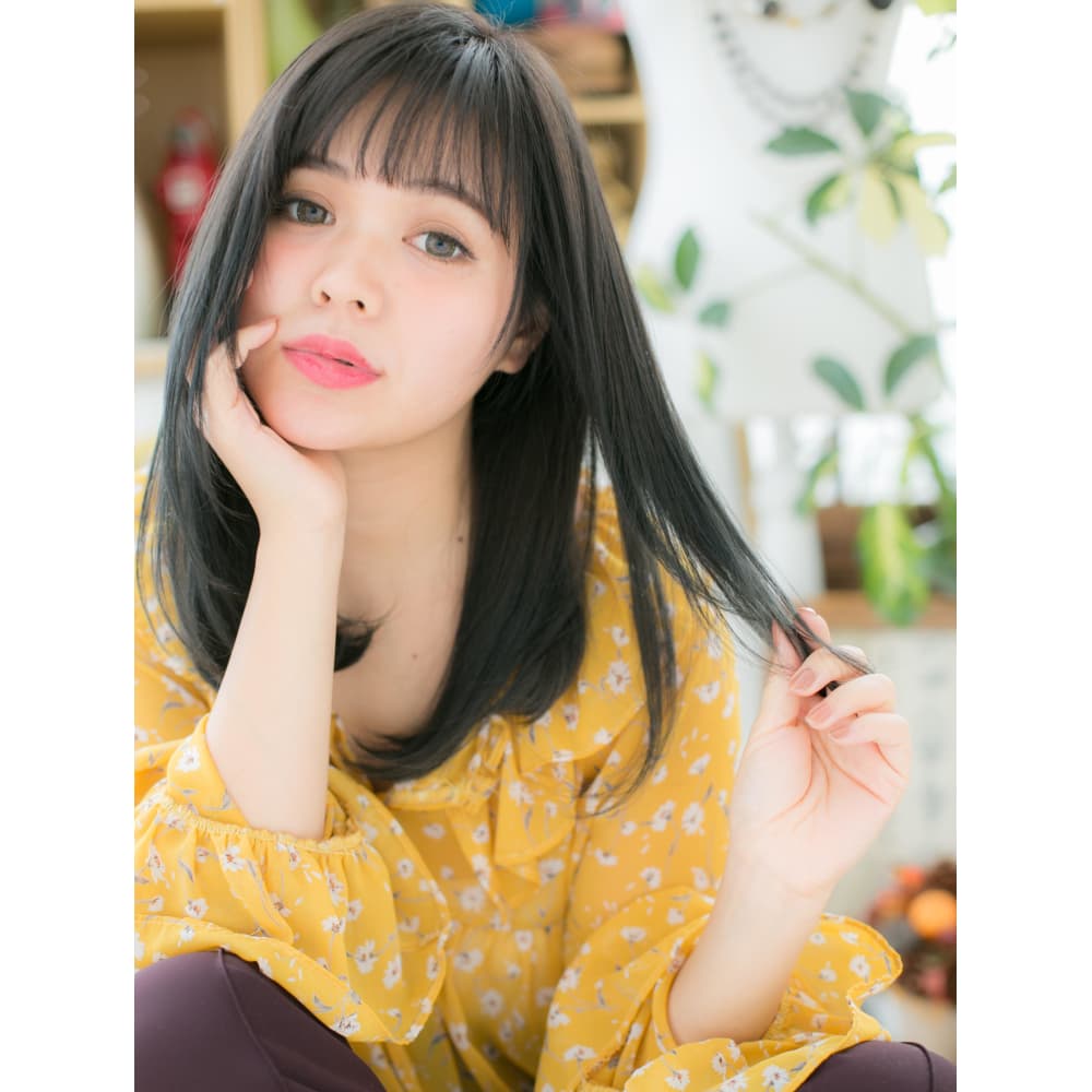 黒髪が大人かわいい 愛されワンカール フェミニンストレート Cover Hair Spa Bliss 浦和西口店 カバーヘア アンド スパブリス ウラワニシグチテン のヘアスタイル 美容院 美容室を予約するなら楽天ビューティ