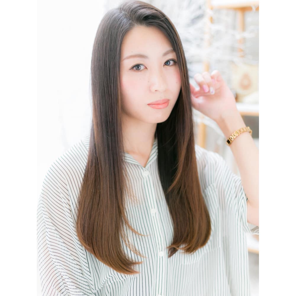 黒髪も 小顔ナチュラルツヤストレート エレガントロング Mod S Hair 黒髪も 小顔ナチュラルツヤストレート エレガントロング Mod S Hair