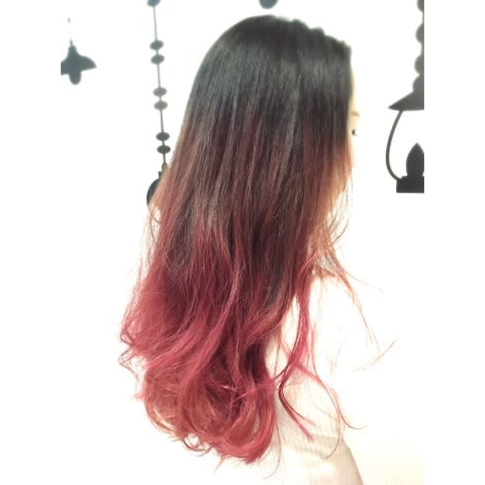 ピンクグラデーションカラー Flow フロウ のヘアスタイル 美容院 美容室を予約するなら楽天ビューティ