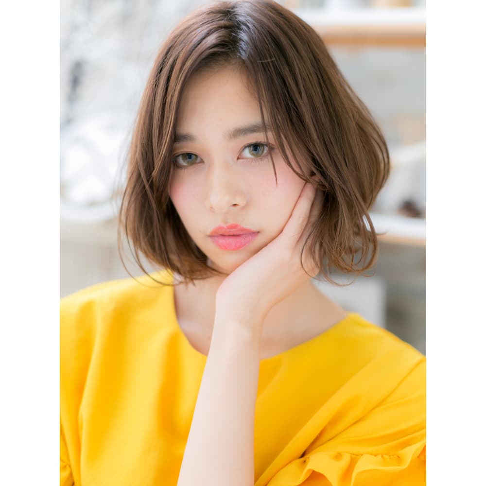 くせ毛風カール 抜け感大人ボブ ふんわりボブ Mod S Hair 越谷 モッズヘア 越谷西口店 モッズヘア コシガヤニシグチテン のヘアスタイル 美容院 美容室を予約するなら楽天ビューティ