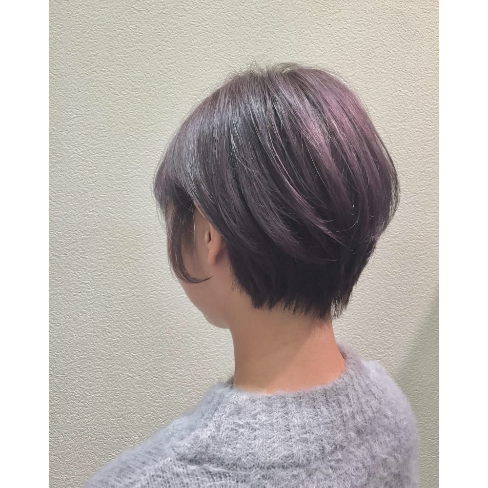 ラベンダーアッシュショート 美容室 Acce ビヨウシツアクセ のヘアスタイル 美容院 美容室を予約するなら楽天ビューティ
