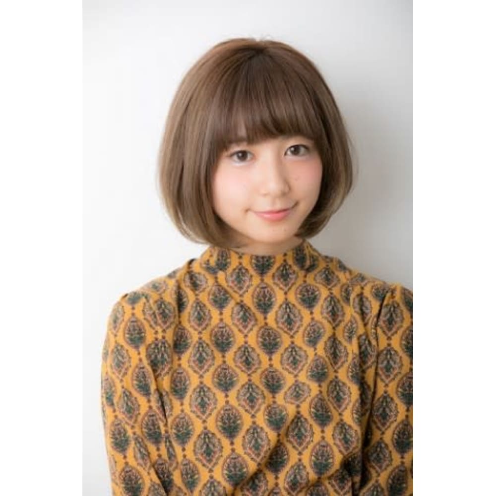 まるいシルエットが可愛い小顔ボブ Euphoria E 池袋 60階通り店 ユーフォリア イー イケブクロ ロクジュッカイトオリテン のヘアスタイル 美容院 美容室を予約するなら楽天ビューティ