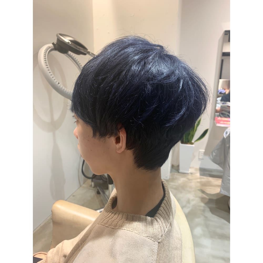 メンズのクールネイビーカラー Hair Make Opsis オプシス のヘアスタイル 美容院 美容室を予約するなら楽天ビューティ