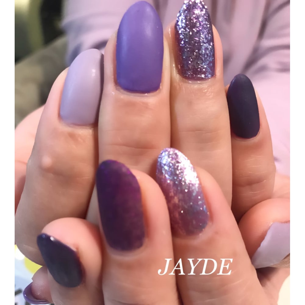 個性派パープルグラデーション Jayde ジェイド のネイルデザイン ネイル まつげサロンを予約するなら楽天ビューティ