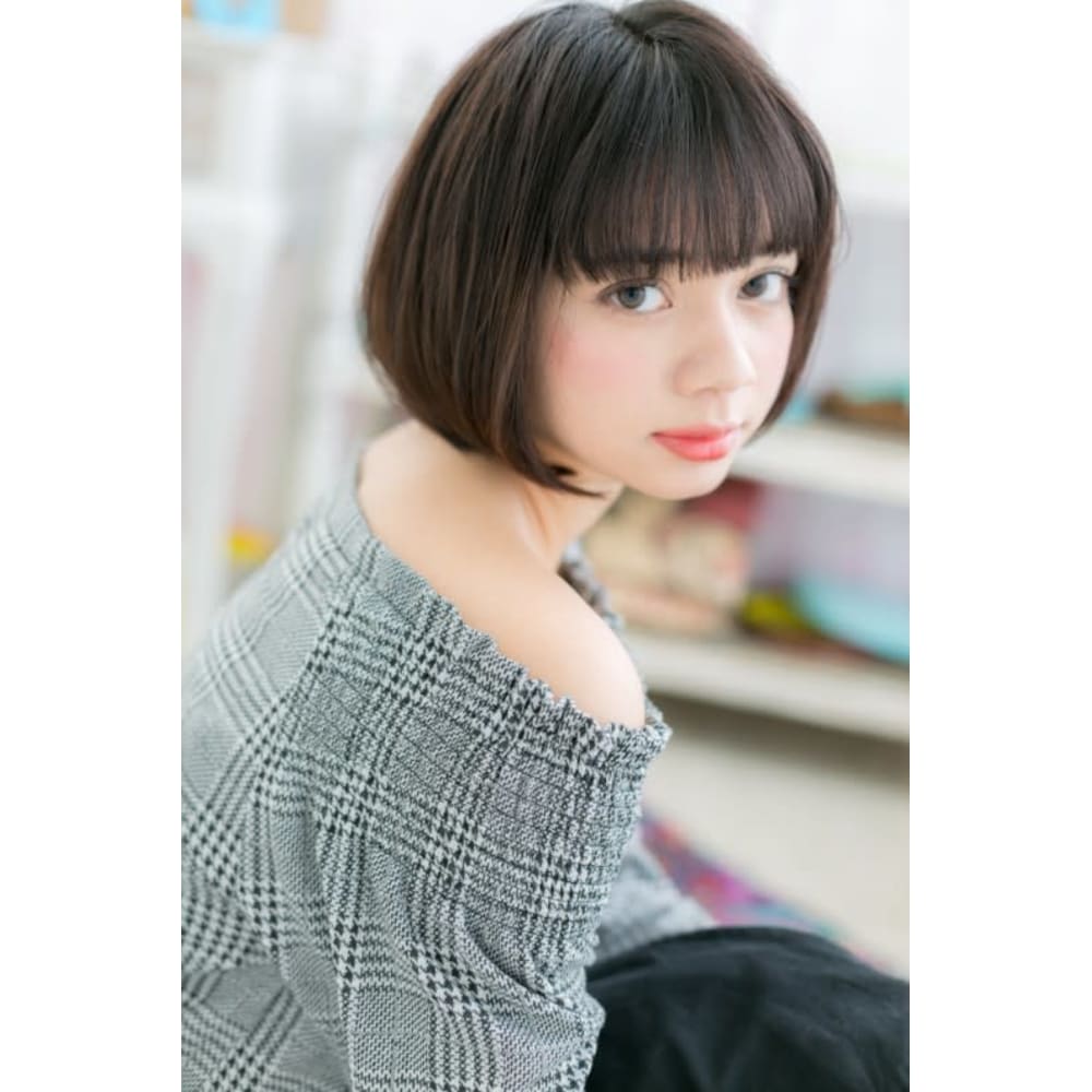 カットラインが決め手 小顔前下がりナチュラルボブ Miq 日暮里店 ミック のヘアスタイル 美容院 美容室を予約するなら楽天ビューティ カットラインが決め手 小顔前下がりナチュラルボブ Miq 日暮里店 ミック のヘアスタイル 美容院 美容室を予約するなら楽天ビューティ