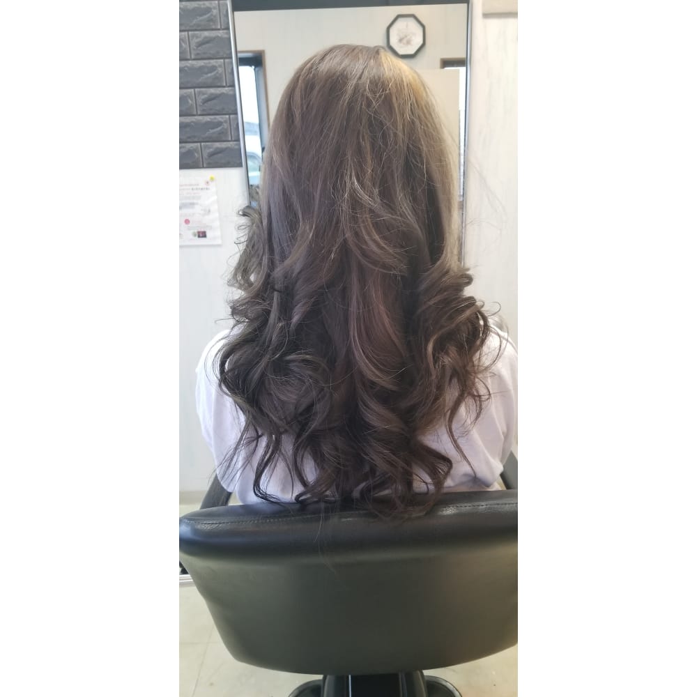 ウィ ビングメッシュ 根元ト ンアップ 全体カラー 美容室スター ビヨウシツスター のヘアスタイル 美容院 美容室を予約するなら楽天ビューティ