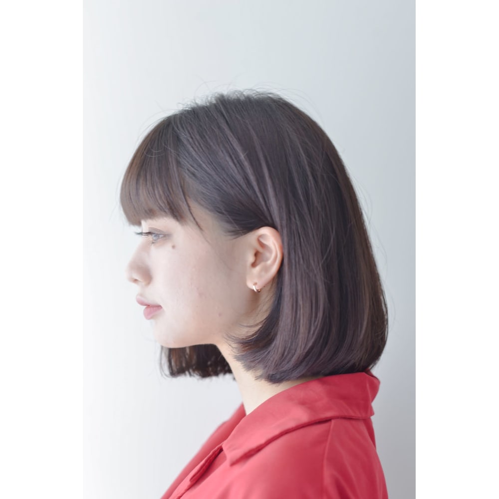 黒髪ボブ シンプル ロブ ボブディ Atelier Ittowa アトリエイトワ のヘアスタイル 美容院 美容室を予約するなら楽天ビューティ