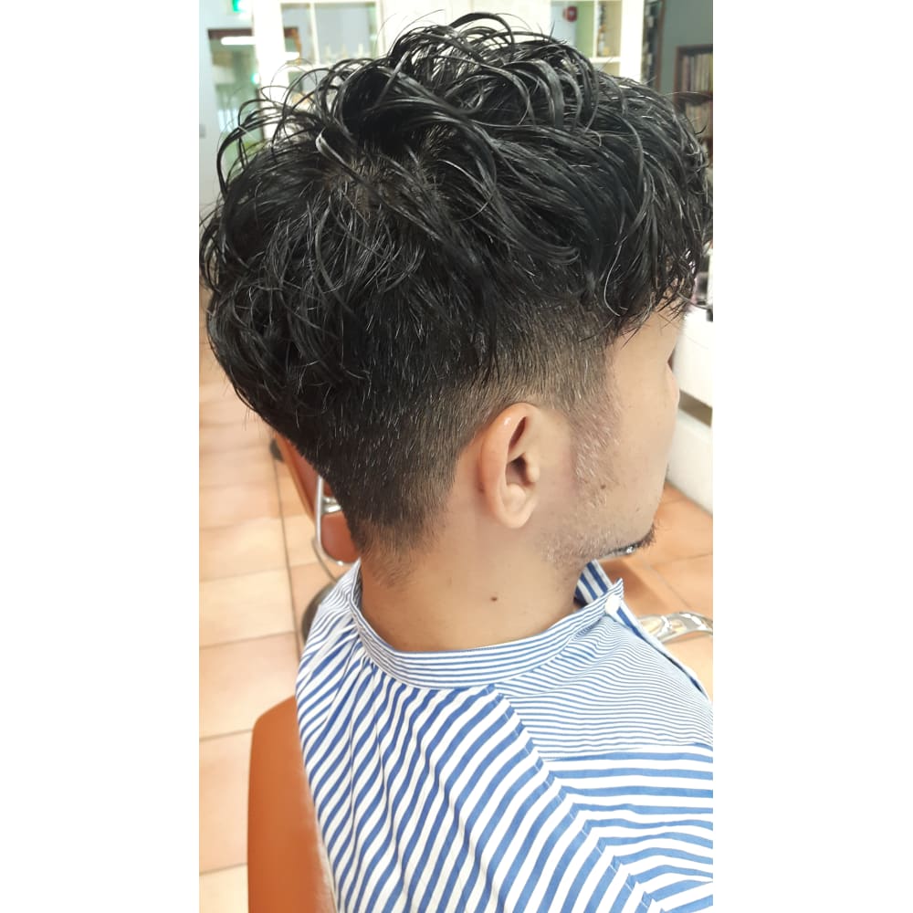 ツーブロック七三パーマスタイル Parc パルク のヘアスタイル 美容院 美容室を予約するなら楽天ビューティ