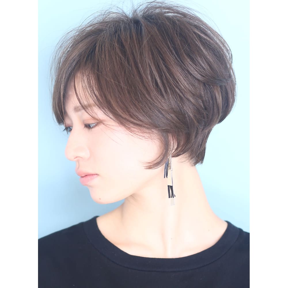 大人カジュアルな前下がりショートボブ Beautrium Ginza
