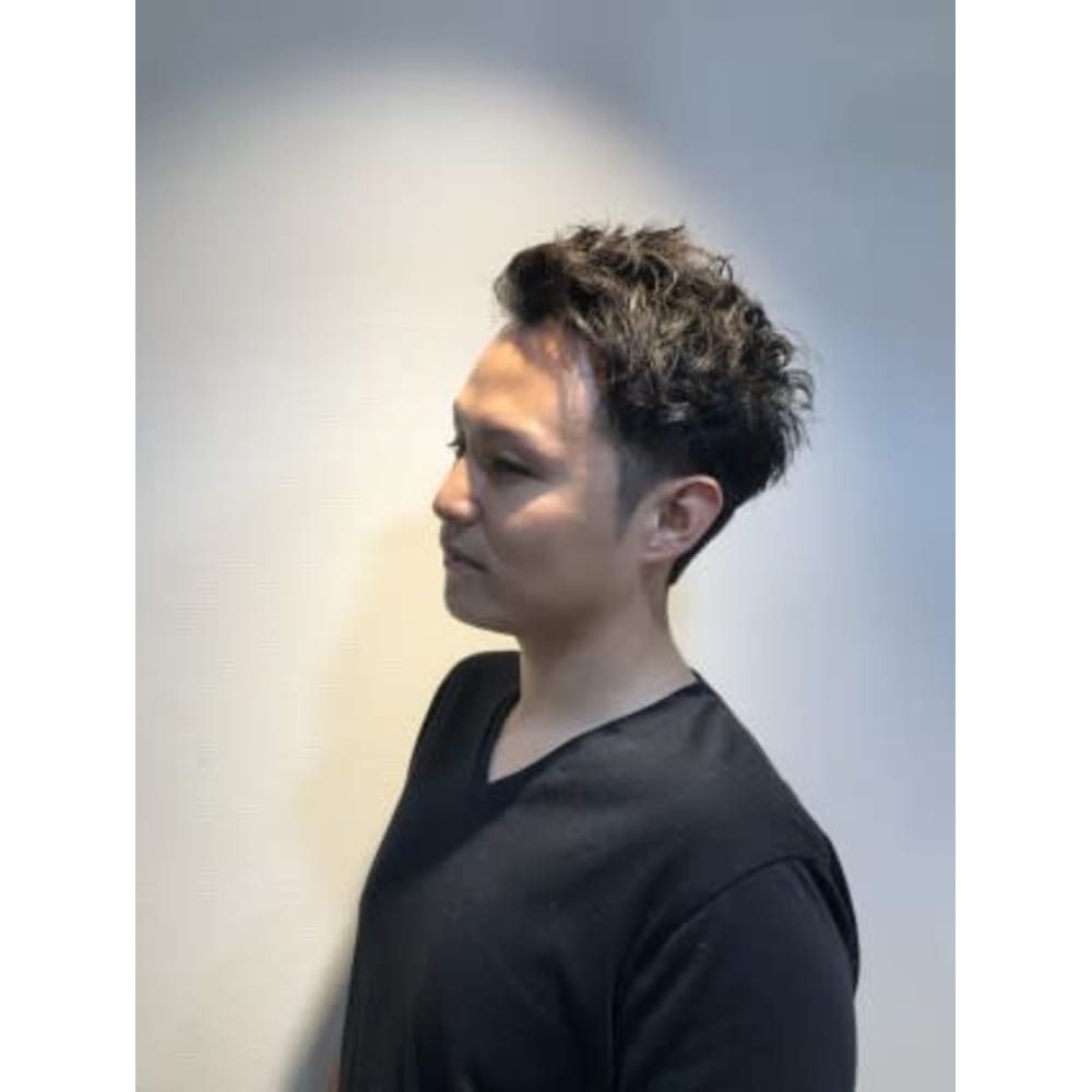 ひどい 73 パーマ 面長 髪型 メンズ