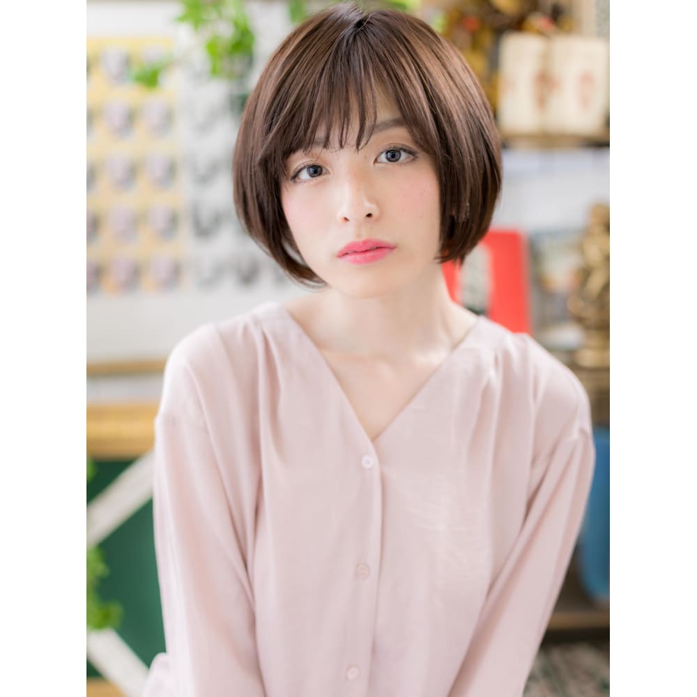 好感度大 ツヤ透明感 小顔前下がりボブ マシュマロボブ Cover Hair Bliss 北浦和西口店 カバーヘアブリス キタウラワニシグチテン のヘアスタイル 美容院 美容室を予約するなら楽天ビューティ