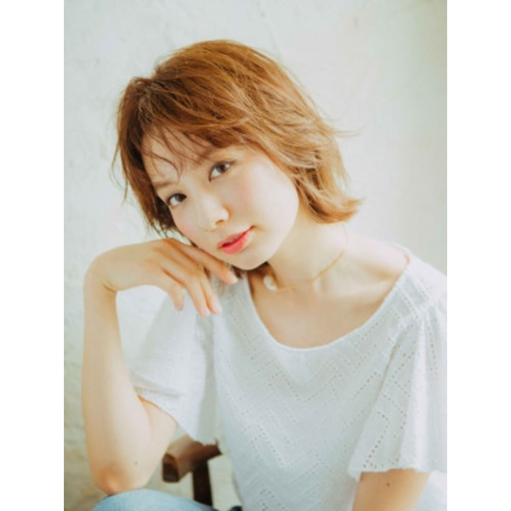 ゆる波アレンジショート Hair Make Passage 仙川店 パッセージ のヘアスタイル 美容院 美容室を予約するなら楽天ビューティ
