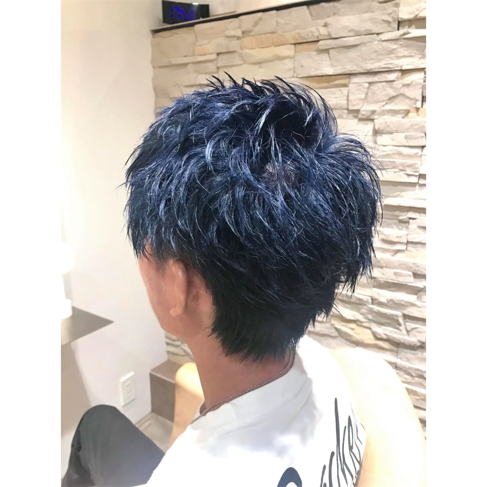 ダブルカラーで作る彩度高めのcoolな ブルーアッシュ Hair Make Opsis オプシス のヘアスタイル 美容院 美容室 を予約するなら楽天ビューティ