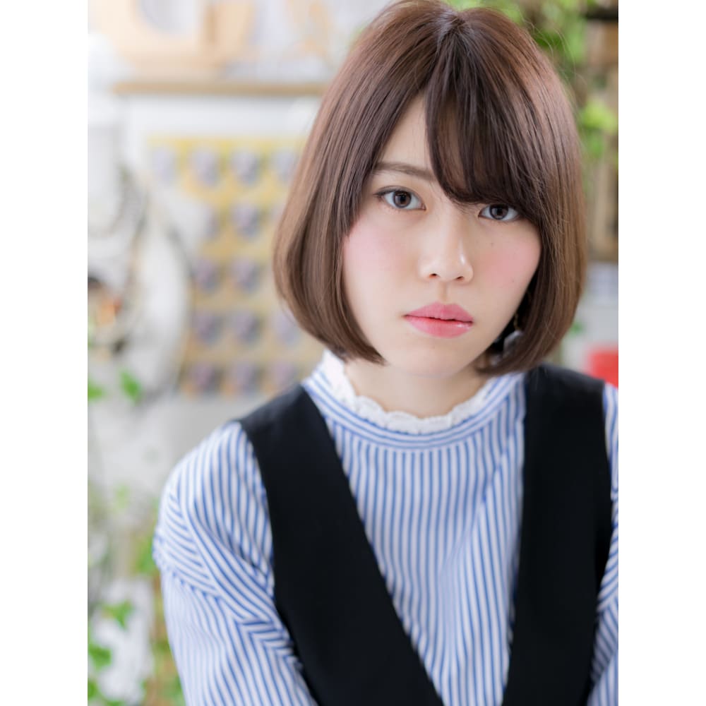 好感度大 前下がり小顔ナチュラルボブスタイル 大人かわいい Cover Hair Bliss 北浦和西口店 カバーヘアブリス キタウラワニシグチテン のヘアスタイル 美容院 美容室を予約するなら楽天ビューティ