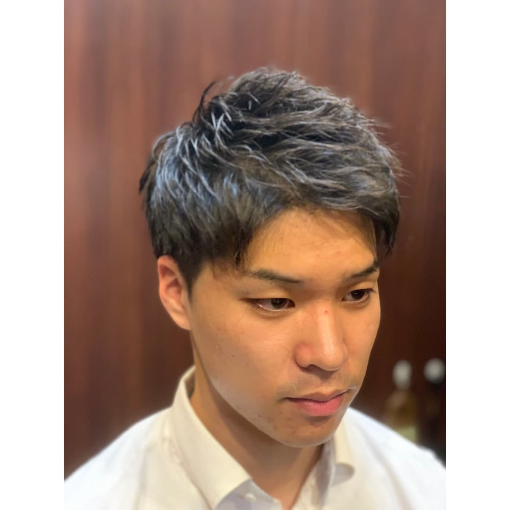 ツーブロックパーマ 理容室 銀座 メンズ ショート Hiro Ginza Hair Salon 銀座一丁目店 ヒロギンザヘアーサロン ギンザイッチョウメテン のヘアスタイル 美容院 美容室を予約するなら楽天ビューティ