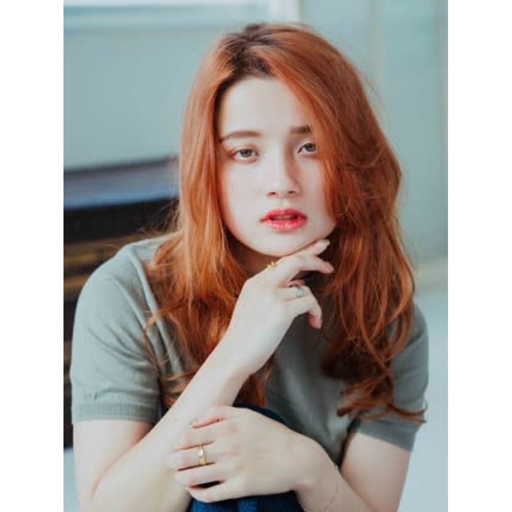 センターパート ロング Laciel 両国店 ラシエル のヘアスタイル