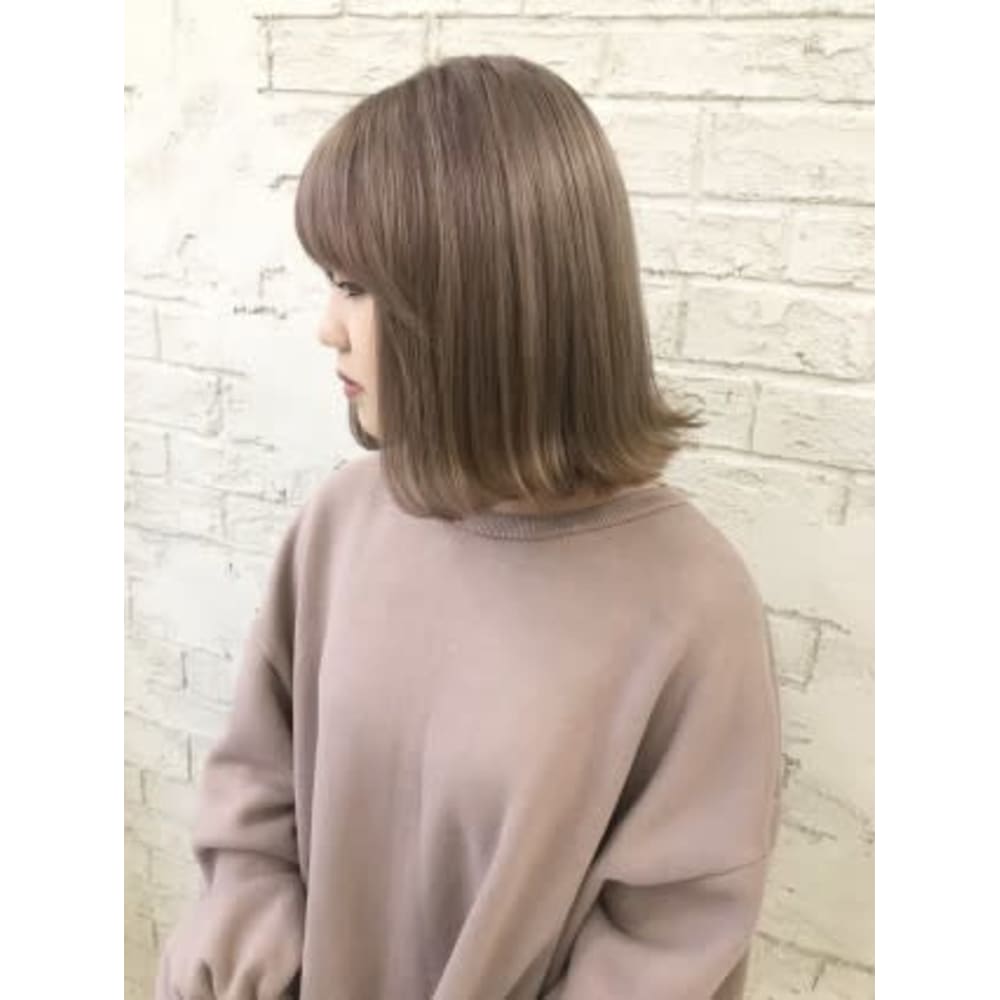 ラベンダーミルクティーグレージュベージュ10代代4045 Prize 池袋西口店 プライズ のヘアスタイル 美容院 美容室を予約するなら楽天ビューティ