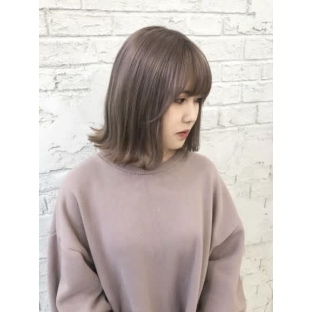 ラベンダーミルクティーグレージュベージュ10代代4045 Prize 池袋西口店 プライズ のヘアスタイル 美容院 美容室を予約するなら楽天ビューティ