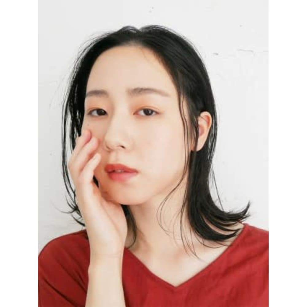 黒髪ナチュラルミディ Hair Make Earth 綾瀬店 ヘアメイクアース アヤセテン のヘアスタイル 美容院 美容室を予約するなら楽天ビューティ