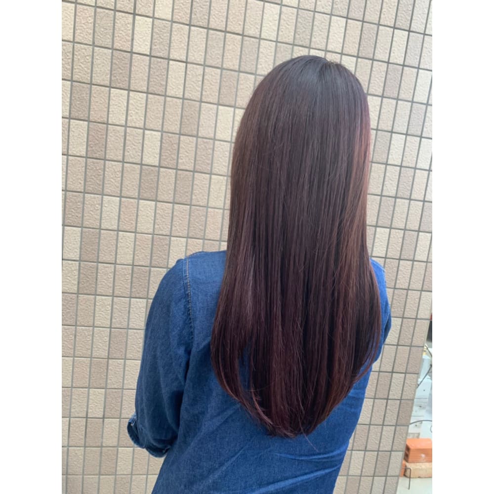 落ち着いたアンティークパープルカラー Hair And Make Gratiae ヘアアンドメイクグラチア のヘアスタイル 美容院 美容室を予約するなら楽天ビューティ