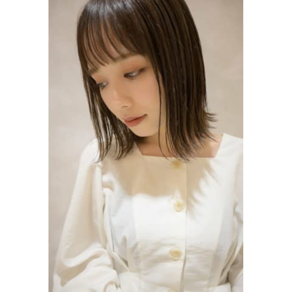 シースルーバング外ハネボブ 伊藤 Reginavita 栄店 レジナヴィータ サカエテン のヘアスタイル 美容院 美容室を予約するなら楽天ビューティ