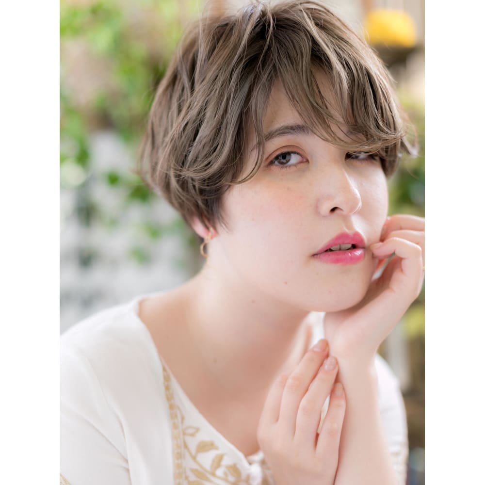 ラフウェーブなハンサムくせ毛風ショート 大人かわいい Cover Hair Bliss 上尾西口店 カバーヘアブリス アゲオニシグチテン のヘアスタイル 美容院 美容室を予約するなら楽天ビューティ