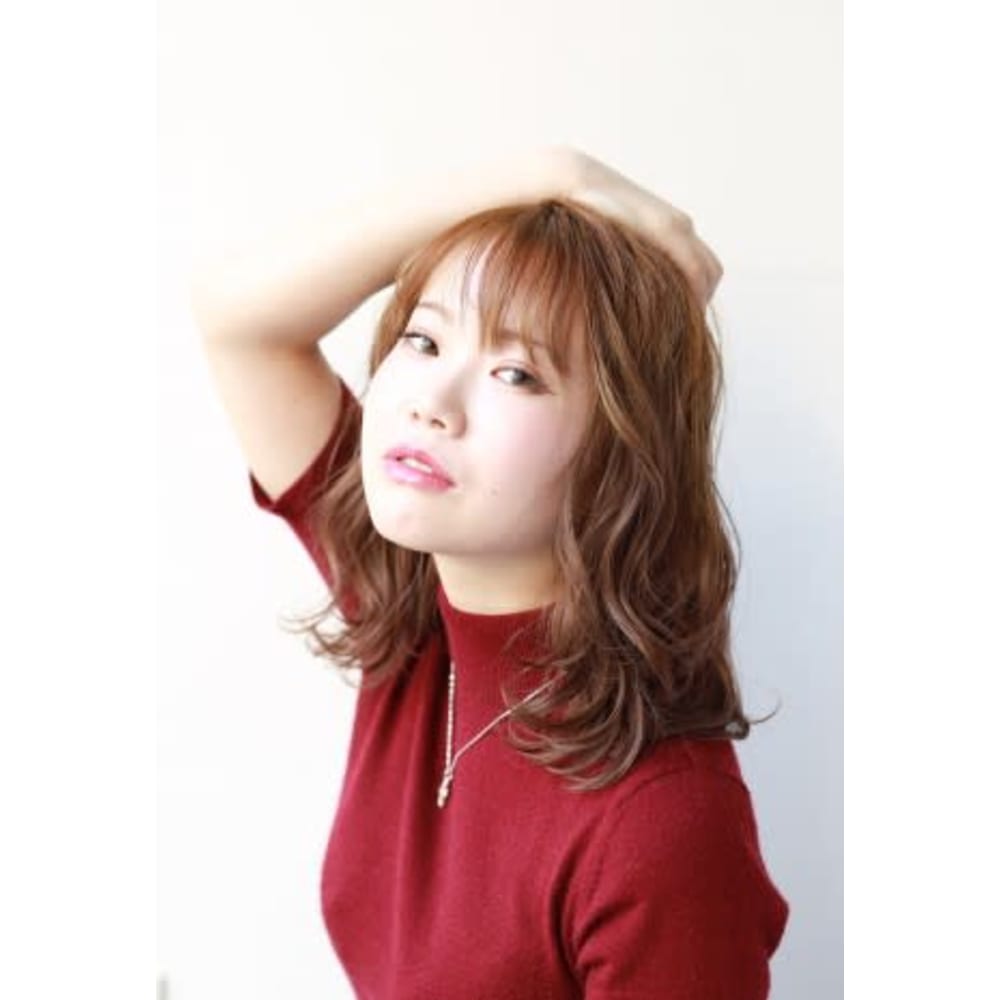 エアウェーブ ミディアム Cali キャリ のヘアスタイル 美容院 エアウェーブ ミディアム Cali キャリ のヘアスタイル 美容院