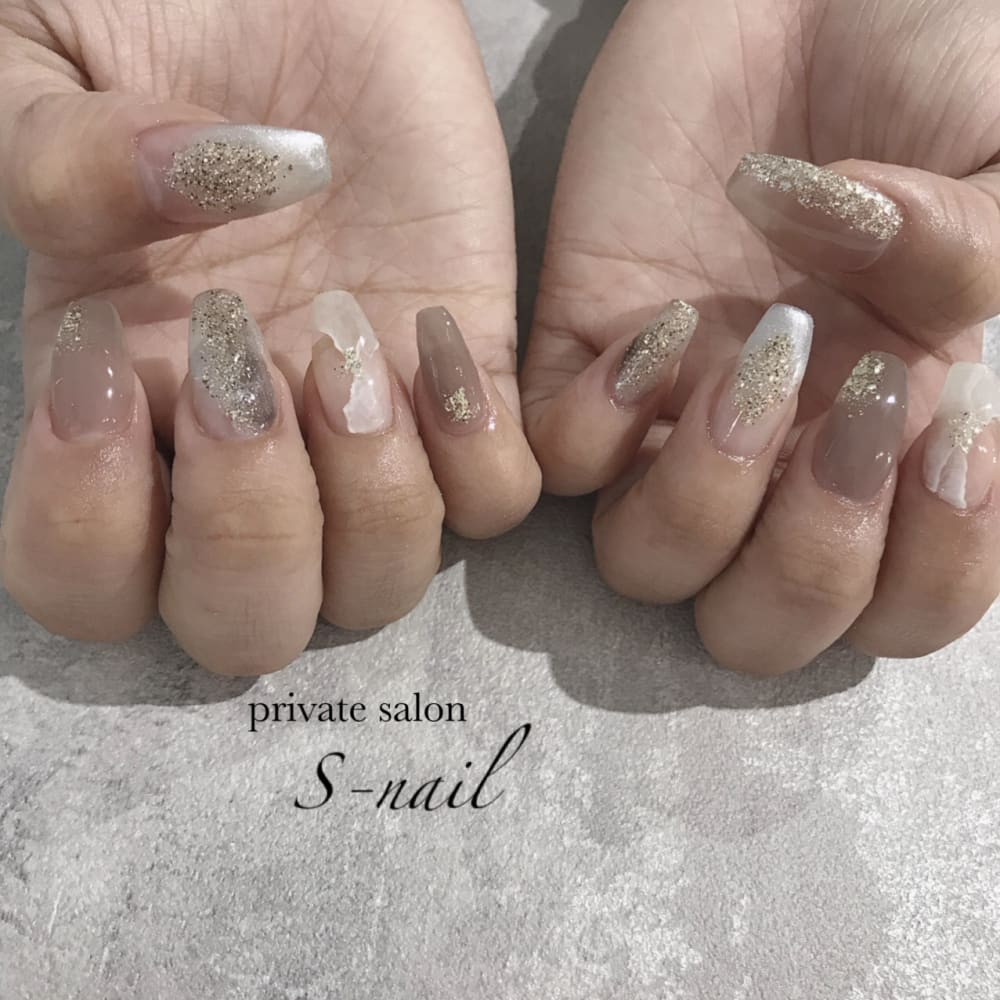 Nuance Design 深爪矯正ネイルケア プライベートサロン S Nail 天王寺 フカヅメキョウセイネイルケア プライベートサロン エスネイル テンノウジ のネイルデザイン ネイル まつげサロンを予約するなら楽天ビューティ