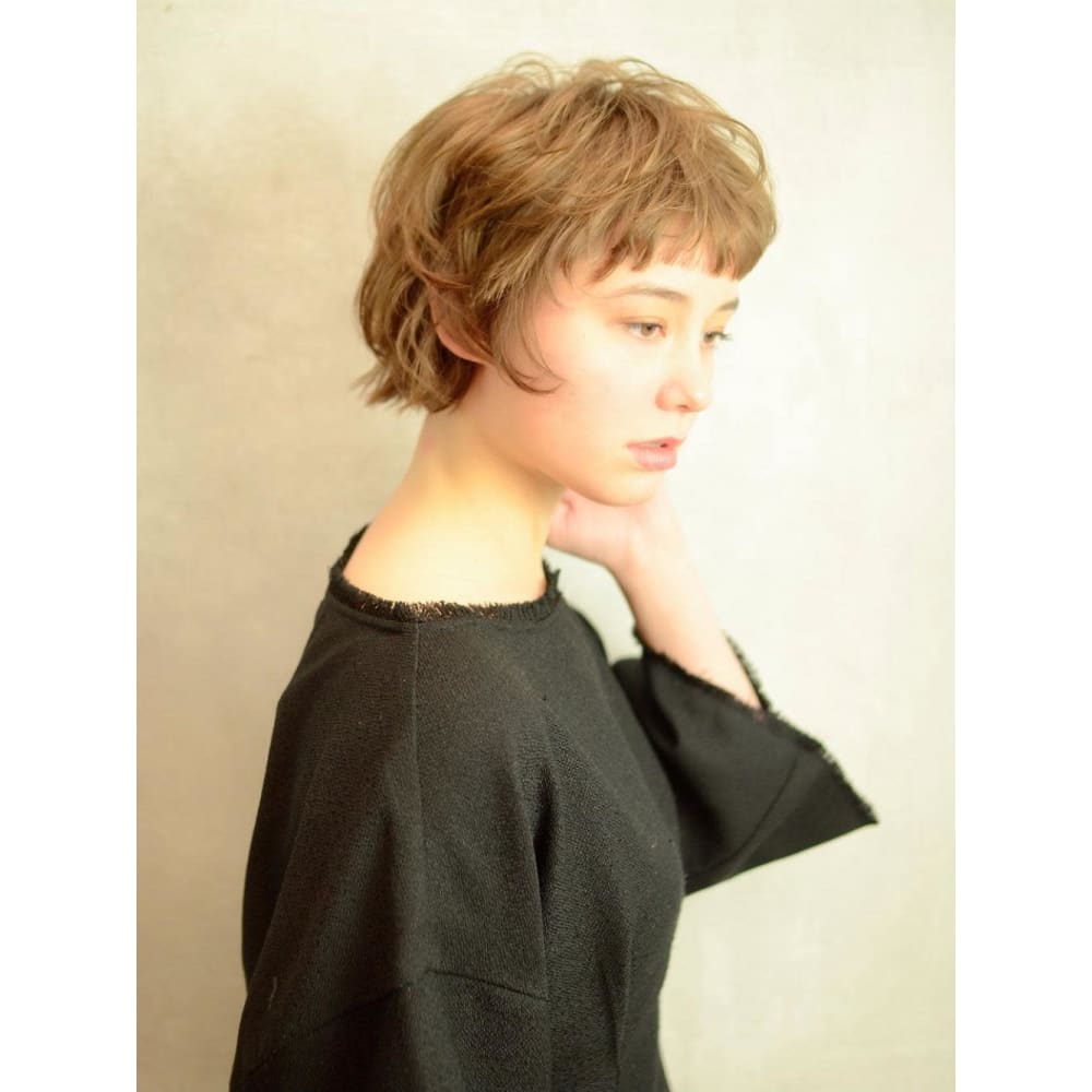 毛先パーマで楽ちん まろみ感たっぷりウルフショート Bekku Hair Salon ベックヘアサロン のヘアスタイル 美容院 美容室を予約するなら楽天ビューティ