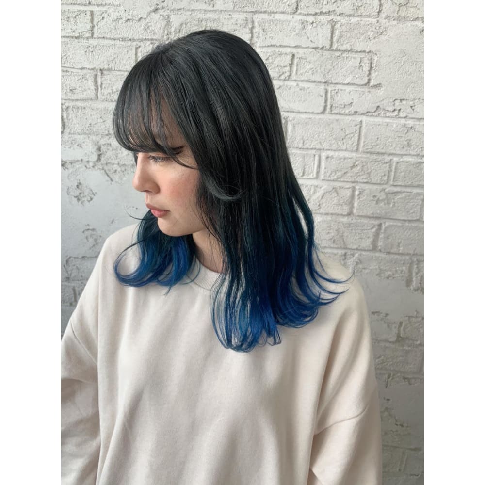 鬼滅の刃鬼滅カラー伊之助ブルーグラデーション2092 prize 池袋西口店 プライズ のヘアスタイル 美容院 美容室を予約するなら楽天ビューティ