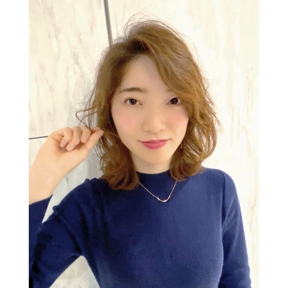 ラフな感じがオシャレ 春を先取り エアリーパーマ Hair Make Opsis オプシス のヘアスタイル 美容院 美容室を予約するなら楽天ビューティ