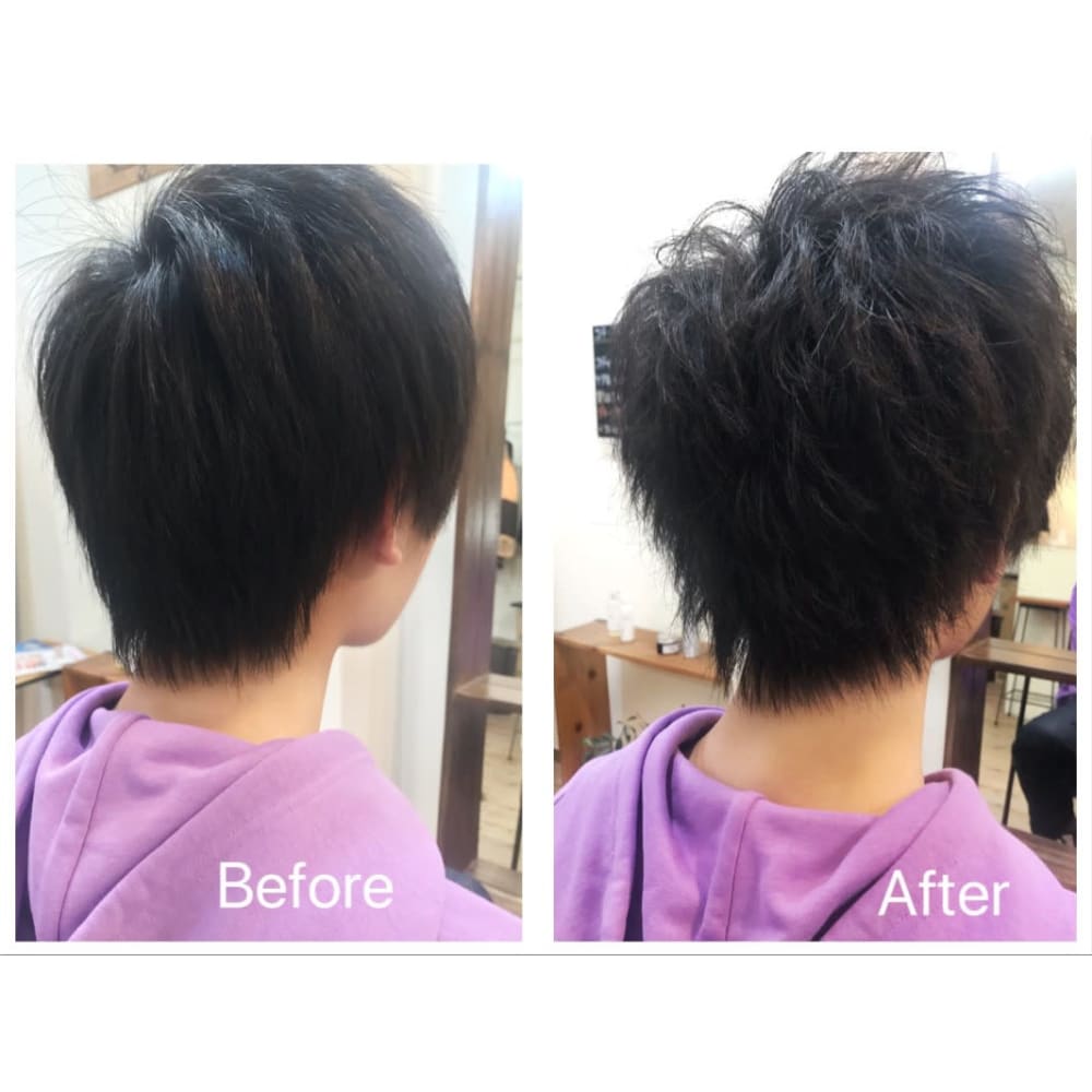 スタイリングの幅が広がるメンズショート ナチュラルパーマ Nest ネスト のヘアスタイル 美容院 美容室を予約するなら楽天ビューティ