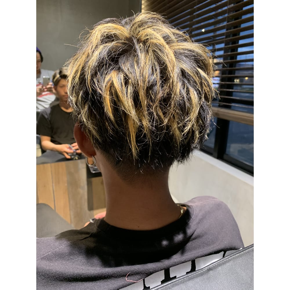 メッシュバング Men S Hair Spice 駅前店 メンズ ヘア スパイス エキマエテン のヘアスタイル 美容院 美容室を予約するなら楽天ビューティ